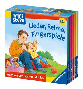 ministeps: Mein erster Bücher-Würfel: Lieder, Reime, Fingerspiele (Bücher-Set)