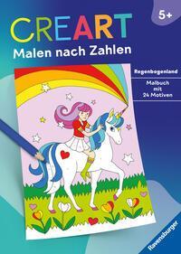 CreArt Malen nach Zahlen ab 5: Regenbogenland