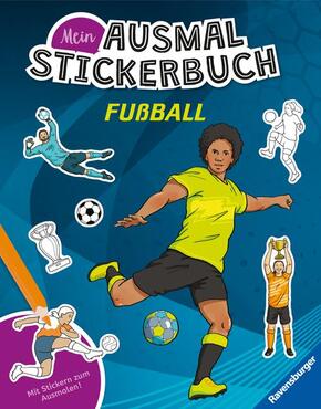 Mein Ausmalstickerbuch - Fußball