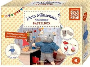 Bastelbox - Mein Mäusehaus-Kinderzimmer (Mit Plüschmaus, Steckmöbeln)