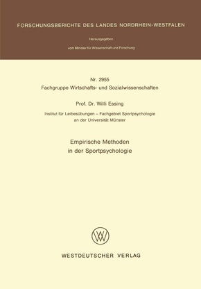 Empirische Methoden in der Sportpsychologie