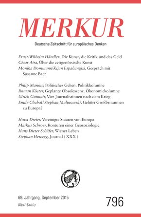 MERKUR Deutsche Zeitschrift für europäisches Denken (eBook, ePUB)