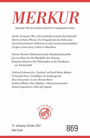 MERKUR Gegründet 1947 als Deutsche Zeitschrift für europäisches Denken - 2021-10 (eBook, ePUB)