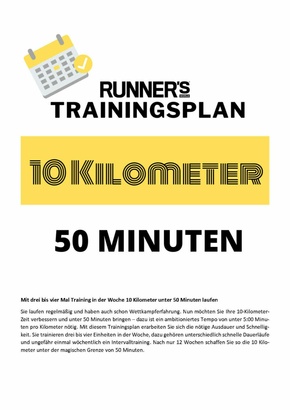 10 km unter 50 Minuten (eBook, PDF)