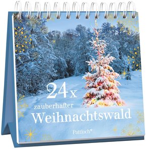 24 x zauberhafter Weihnachtswald