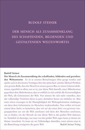 Der Mensch als Zusammenklang des schaffenden, bildenden und gestaltenden Weltenwortes