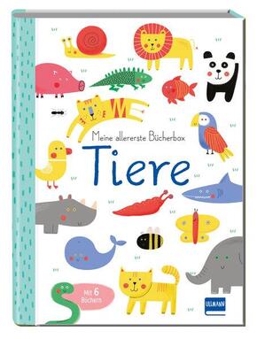 Meine allererste Bücherbox Tiere - 6 kleine Bücher in einer Geschenk-Box mit Magnetverschluss