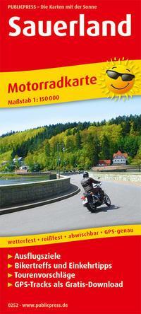 PublicPress Motorradkarte Sauerland