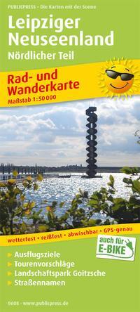 PUBLICPRESS Rad- und Wanderkarte Leipziger Neuseenland, Nördlicher Teil