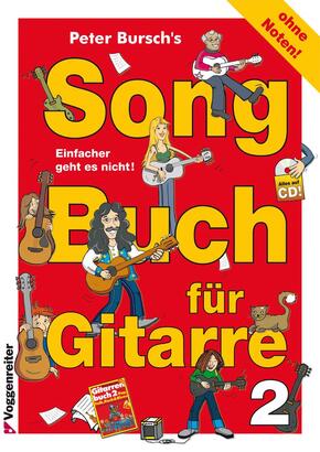 Peter Bursch's Songbuch für Gitarre, m. Audio-CD - Tl.2