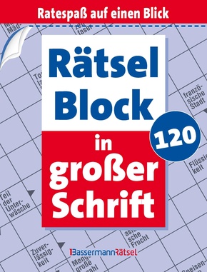 Rätselblock in großer Schrift 120 (5 Exemplare à 2,99 EUR)