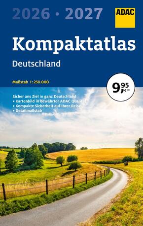 ADAC Kompaktatlas 2026/2027 - Deutschland Straßenatlas und Autoatlas