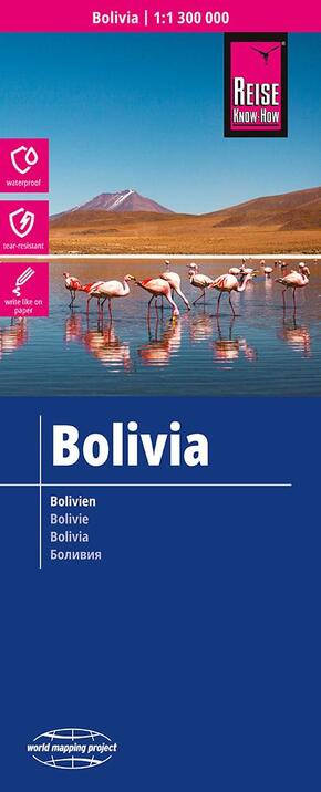 Reise Know-How Landkarte Bolivien / Bolivia (1:1.300.000)
