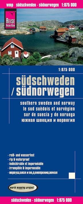 Reise Know-How Landkarte Südschweden, Südnorwegen / Southern Sweden and Norway (1:875.000). Southern Sweden and Norway / -
