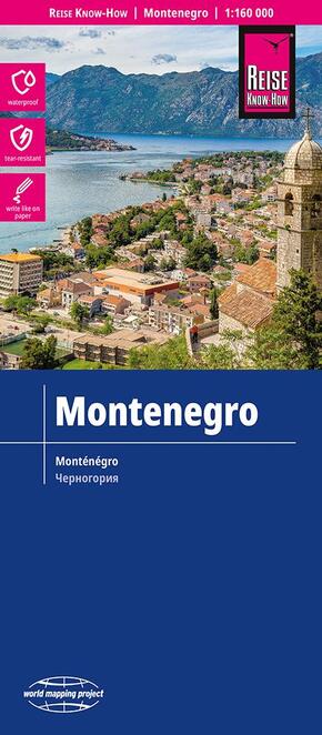 Reise Know-How Landkarte Montenegro (1:160.000)