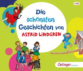 Die schönsten Geschichten von Astrid Lindgren, 3 Teile, 3 Audio-CD