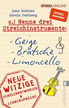 Nenne drei Streichinstrumente: Geige, Bratsche, Limoncello (eBook, ePUB)