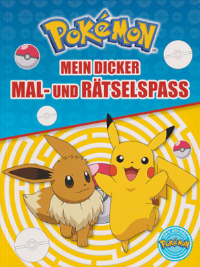 Pokemon - Mein dicker Mal-und Rätselspaß