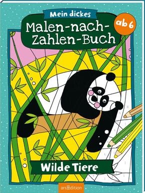 Mein dickes Malen-nach-Zahlen-Buch - Wilde Tiere