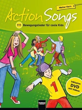 Action Songs. Paket (Liederbuch inkl. DVD + 2 Audio-CDs)