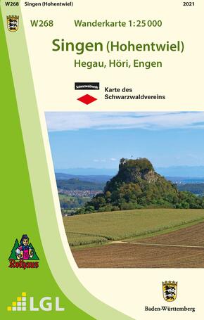 W268 Wanderkarte 1:25 000 Singen (Hohentwiel)