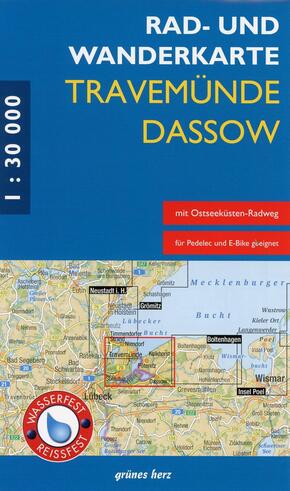 Rad- und Wanderkarte Travemünde - Dassow