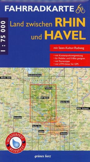 Fahrradkarte Land zwischen Rhin und Havel