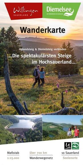 Wanderkarte Willingen / Wanderkarte Naturjuwel Diemelsee
