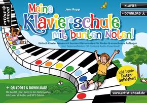 Meine Klavierschule mit bunten Noten!