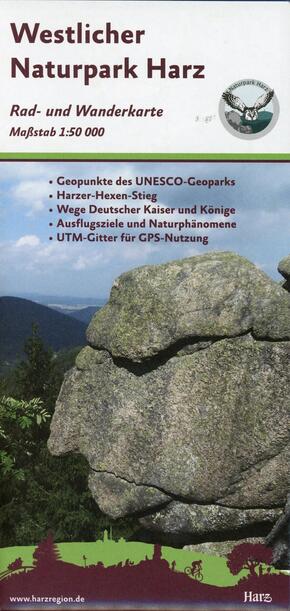 KKV Rad- und Wanderkarte Westlicher Naturpark Harz