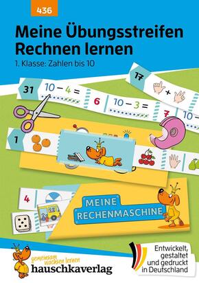 Meine Übungsstreifen Rechnen lernen - 1. Klasse: Zahlen bis 10