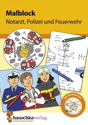 Malblock - Notarzt, Polizei und Feuerwehr (eBook, PDF)