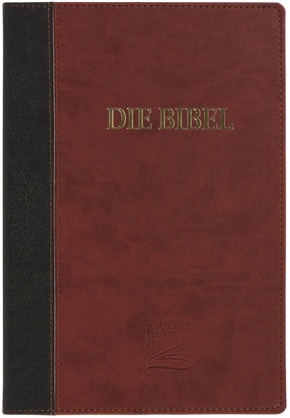 Schlachter 2000 Bibel - Großdruckausgabe (Softcover, grau/braun)