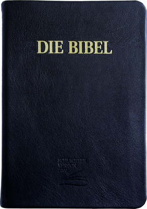 Schlachter 2000 Bibel - Großdruckausgabe (Softcover, schwarz, Goldschnitt)