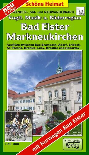 Wander-, Ski- und Radwanderkarte Vogtländische Musik- und Bäderregion, Bad Elster, Markneukirchen