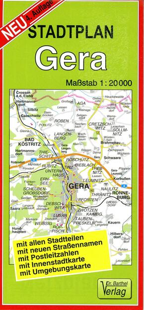 Doktor Barthel Stadtplan Gera