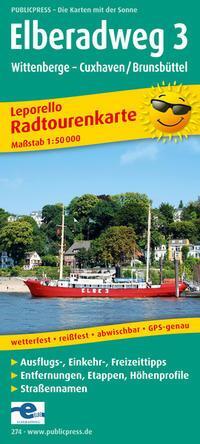 PublicPress Leporello Radtourenkarte Elberadweg - Tl.3