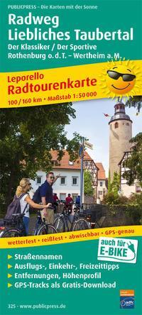 PublicPress Radwanderkarte Radweg Liebliches Taubertal