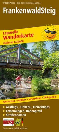 PublicPress Leporello Wanderkarte FrankenwaldSteig