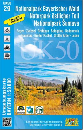 UK50-29 Nationalpark Bayerischer Wald, Naturpark östlicher Teil, Nationalpark Sumava