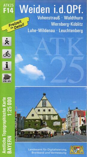 Amtliche Topographische Karte Bayern Weiden i. d. OPf.