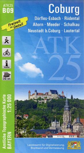 ATK25-B09 Coburg (Amtliche Topographische Karte 1:25000)