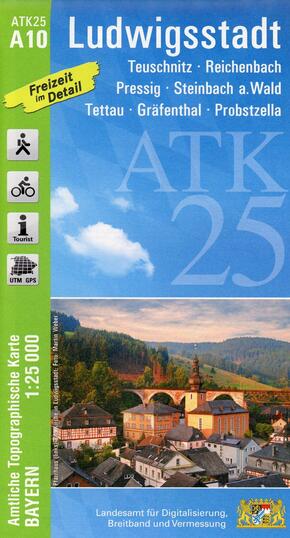 ATK25-A10 Ludwigstadt (Amtliche Topographische Karte 1:25000)