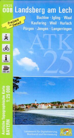 ATK25-O08 Landsberg am Lech (Amtliche Topographische Karte 1:25000)