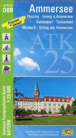ATK25-O09 Ammersee (Amtliche Topographische Karte 1:25000)