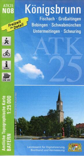 ATK25-N08 Königsbrunn (Amtliche Topographische Karte 1:25000)