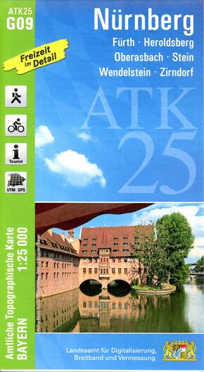 ATK25-G09 Nürnberg (Amtliche Topographische Karte 1:25000)