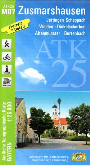 ATK25-M07 Zusmarshausen (Amtliche Topographische Karte 1:25000)