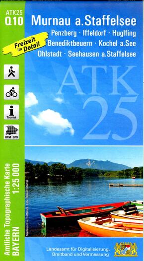 ATK25-Q10 Murnau a.Staffelsee (Amtliche Topographische Karte 1:25000)