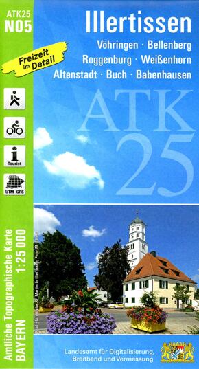 ATK25-N05 Illertissen (Amtliche Topographische Karte 1:25000)
